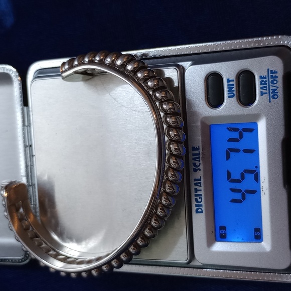 Sterling Silver Twisted Coil Cuff Bracelet Stamped Sterling - Picture 7 of 14